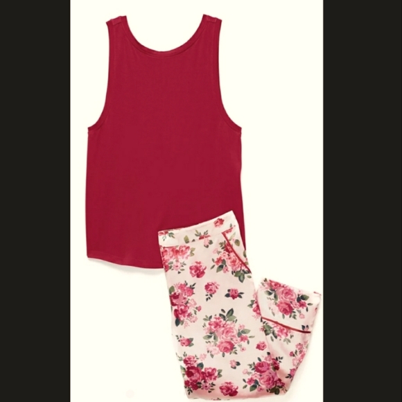 Adore Me Other - Pajama set, sizes L-XL, colors Pink (Fuchsia) and Flowers Print. Brand Adore